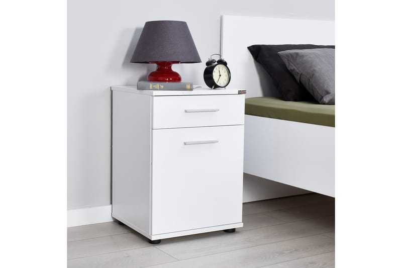 Nightstand Hvit - Hvit - Møbler - Bord - Avlastningsbord & sidobord - Sengebord & nattbord
