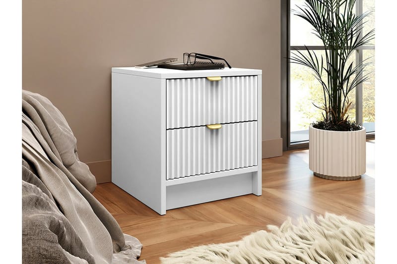 Novaj Sengbord 35 cm - Hvid - Møbler - Bord - Avlastningsbord & sidobord - Sengebord & nattbord