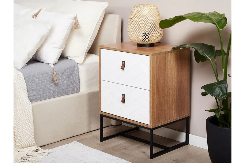 Nueva Nattbord 49 cm - Brun - Møbler - Bord - Avlastningsbord & sidobord - Sengebord & nattbord