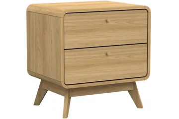Olivet Nattbord 51 cm i Tre med Skuffer - Brun - Møbler - Bord - Avlastningsbord & sidobord - Sengebord & nattbord
