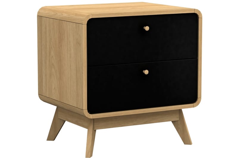 Olivet Nattbord 51 cm - Natur/Svart - Møbler - Bord - Avlastningsbord & sidobord - Sengebord & nattbord