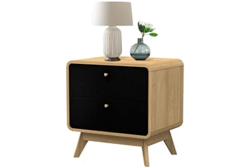 Olivet Nattbord 51 cm - Natur/Svart - Møbler - Bord - Avlastningsbord & sidobord - Sengebord & nattbord