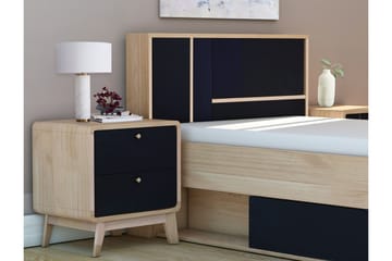 Olivet Nattbord 51 cm - Natur/Svart - Møbler - Bord - Avlastningsbord & sidobord - Sengebord & nattbord