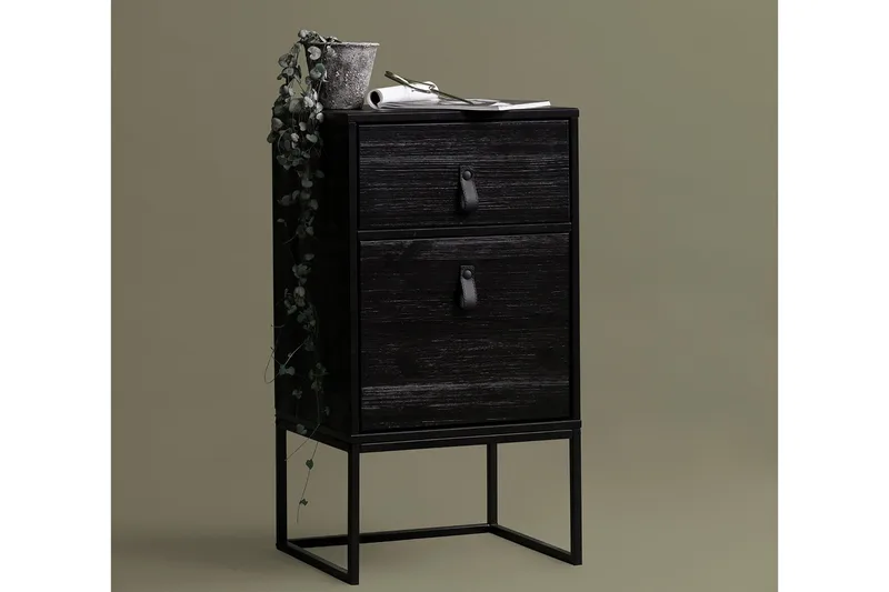 Ottoline Nattbord 40 cm - Svart - Møbler - Bord - Avlastningsbord & sidobord - Sengebord & nattbord