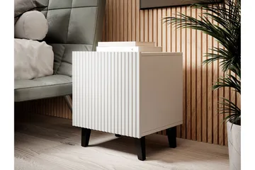 Pafos Nattbord Firekantet Hvit|Svart - Møbler - Bord - Avlastningsbord & sidobord - Sengebord & nattbord