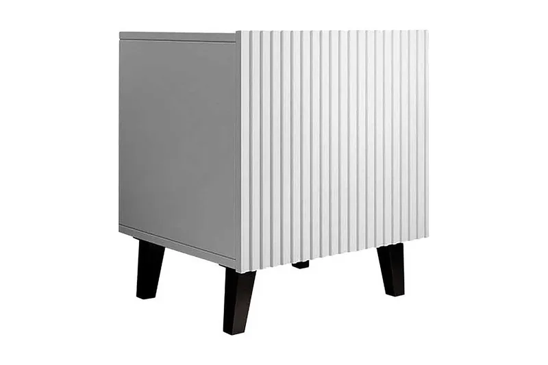 Pafos Nattbord Firekantet Hvit|Svart