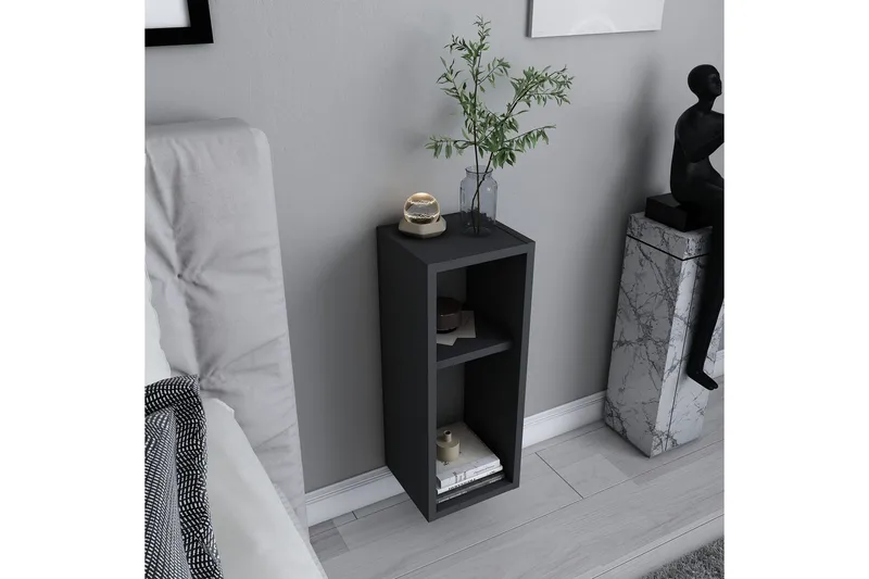 Rinorea Nattbord 23,2x59,6 cm - Antrasitt - Møbler - Bord - Avlastningsbord & sidobord - Sengebord & nattbord