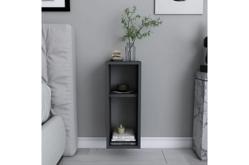 Rinorea Nattbord 23,2x59,6 cm - Antrasitt - Møbler - Bord - Avlastningsbord & sidobord - Sengebord & nattbord
