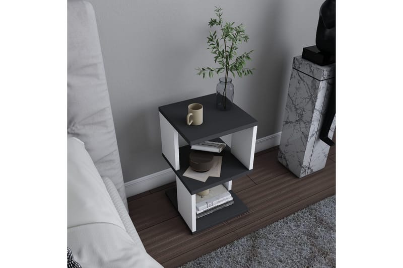 Rinorea Nattbord 29,6x49,4 cm - Antrasitt - Møbler - Bord - Avlastningsbord & sidobord - Sengebord & nattbord