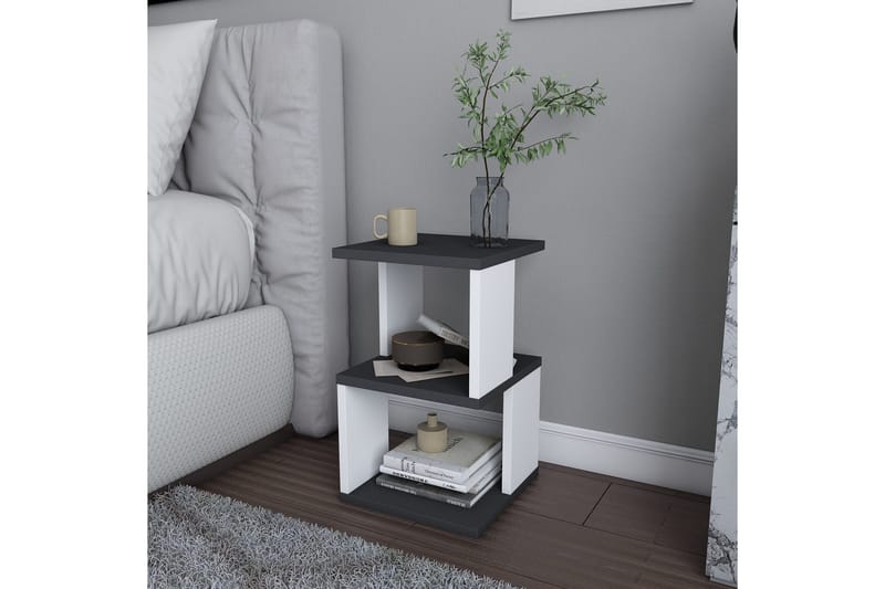 Rinorea Nattbord 29,6x49,4 cm - Antrasitt - Møbler - Bord - Avlastningsbord & sidobord - Sengebord & nattbord