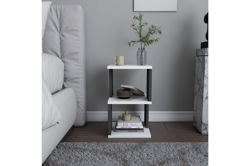 Rinorea Nattbord 29,6x49,4 cm - Hvit - Møbler - Bord - Avlastningsbord & sidobord - Sengebord & nattbord