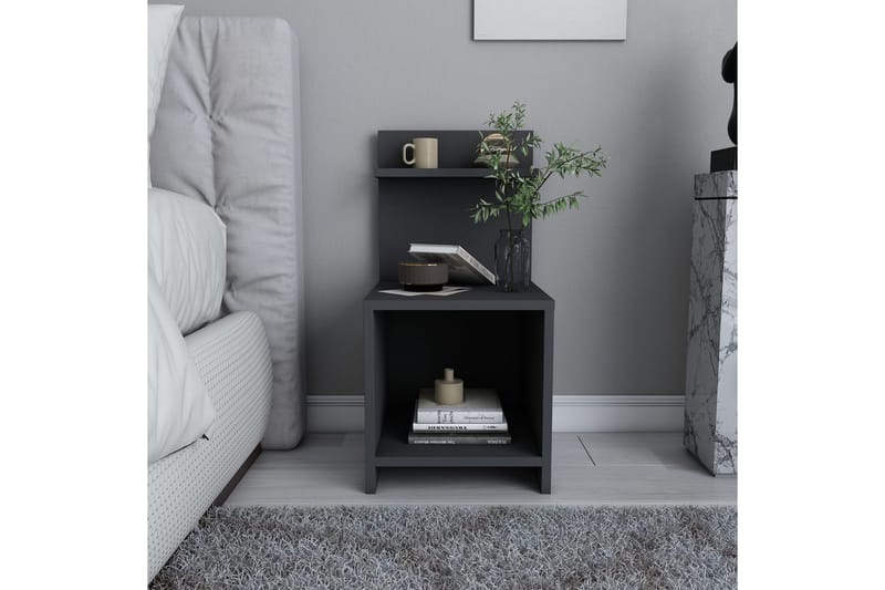 Rinorea Nattbord 35,6x72 cm - Antrasitt - Møbler - Bord - Avlastningsbord & sidobord - Sengebord & nattbord
