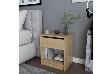 Rinorea Nattbord 44,6x52,8 cm - Brun - Møbler - Bord - Avlastningsbord & sidobord - Sengebord & nattbord