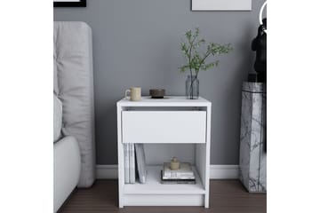 Rinorea Nattbord 44,6x52,8 cm - Hvit - Møbler - Bord - Avlastningsbord & sidobord - Sengebord & nattbord