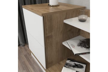 Rinorea Nattbord 72x60 cm - Hvit - Møbler - Bord - Avlastningsbord & sidobord - Sengebord & nattbord