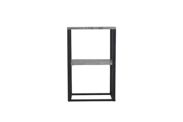 Rise Smalt Nattbord 45 cm med Oppbevaring i Tre med Metallstativ - Betonggrå - Møbler - Bord - Avlastningsbord & sidobord - Sengebord & nattbord