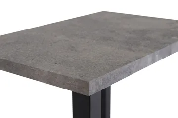 Rise Smalt Nattbord 45 cm med Oppbevaring i Tre med Metallstativ - Betonggrå - Møbler - Bord - Avlastningsbord & sidobord - Sengebord & nattbord