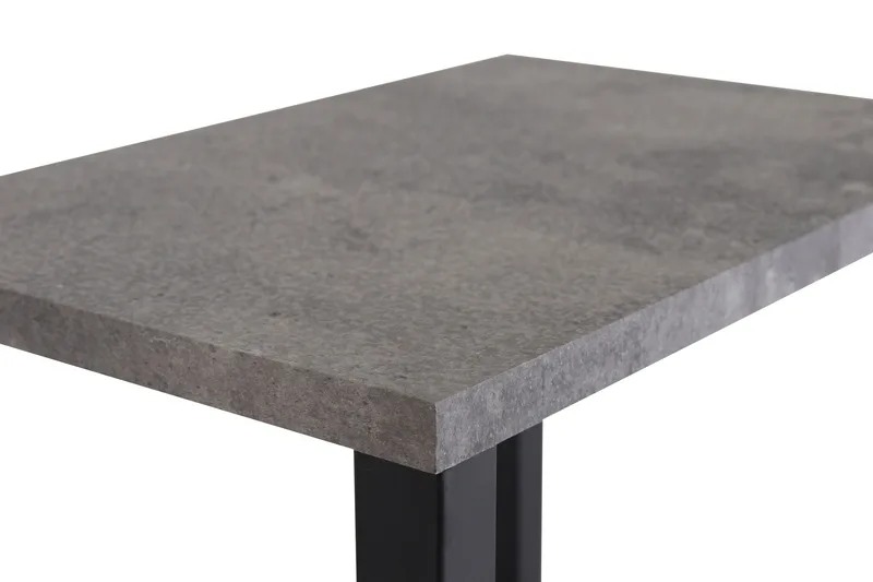 Rise Smalt Nattbord 45 cm med Oppbevaring i Tre med Metallstativ - Betonggrå - Møbler - Bord - Avlastningsbord & sidobord - Sengebord & nattbord