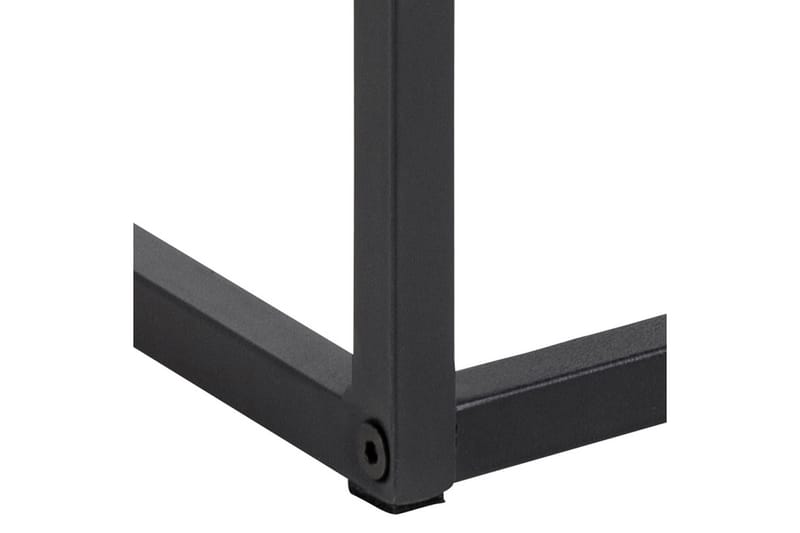 Sakila Nattbord 35 cm i Glass med Valnøttutseende, Oppbevaring med Skuff - Svart - Møbler - Bord - Avlastningsbord & sidobord - Sengebord & nattbord