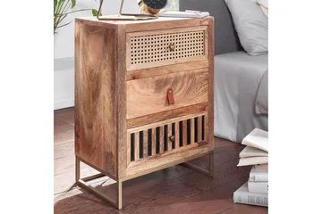 Seddik Nattbord 30 cm Rektangulær - Brun - Møbler - Bord - Avlastningsbord & sidobord - Sengebord & nattbord