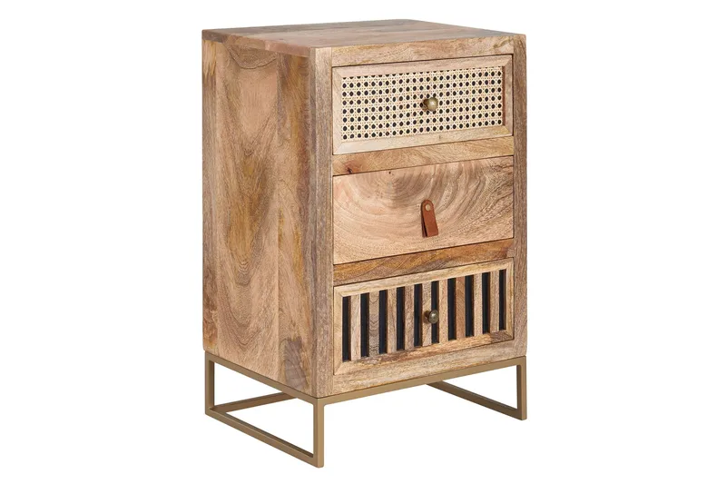 Seddik Nattbord 30 cm Rektangulær, Brun