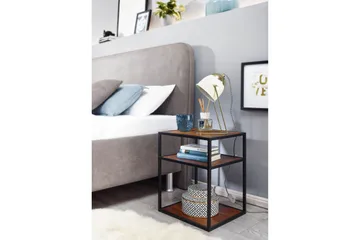 Seddik Nattbord 35 cm Rektangulær - Brun - Møbler - Bord - Avlastningsbord & sidobord - Sengebord & nattbord