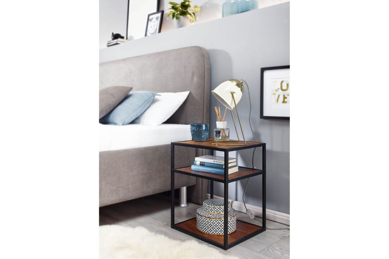 Seddik Nattbord 35 cm Rektangulær - Brun - Møbler - Bord - Avlastningsbord & sidobord - Sengebord & nattbord