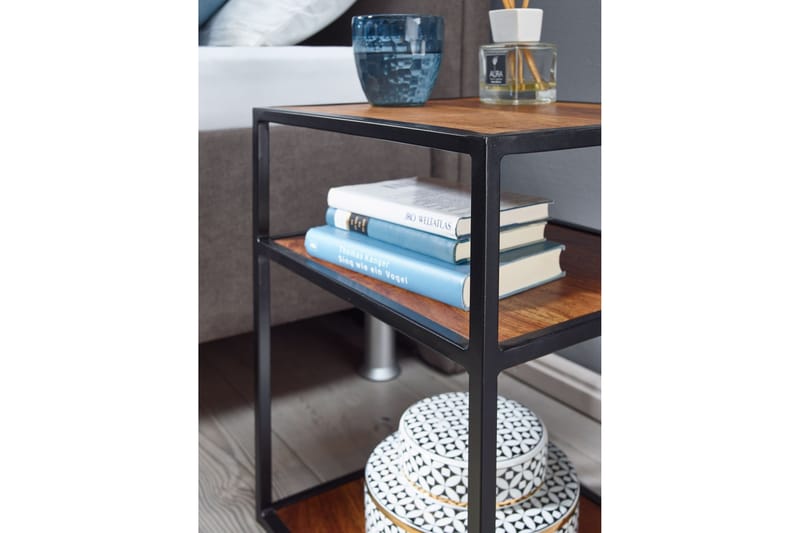 Seddik Nattbord 35 cm Rektangulær - Brun - Møbler - Bord - Avlastningsbord & sidobord - Sengebord & nattbord