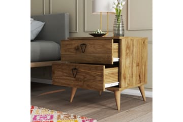 Sengebord og nattbord Heibert nattbord 52 cm Valnöt - Møbler - Bord - Avlastningsbord & sidobord - Sengebord & nattbord