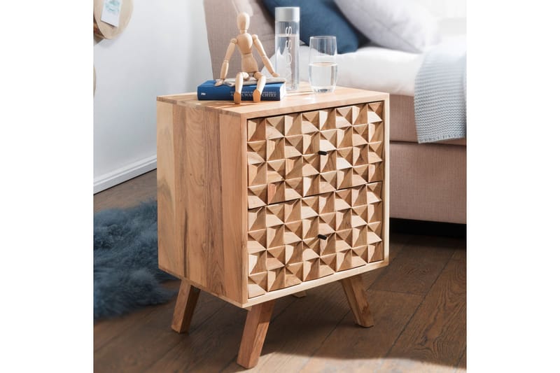 Seufert Nattbord 44 cm - Brun - Møbler - Bord - Avlastningsbord & sidobord - Sengebord & nattbord