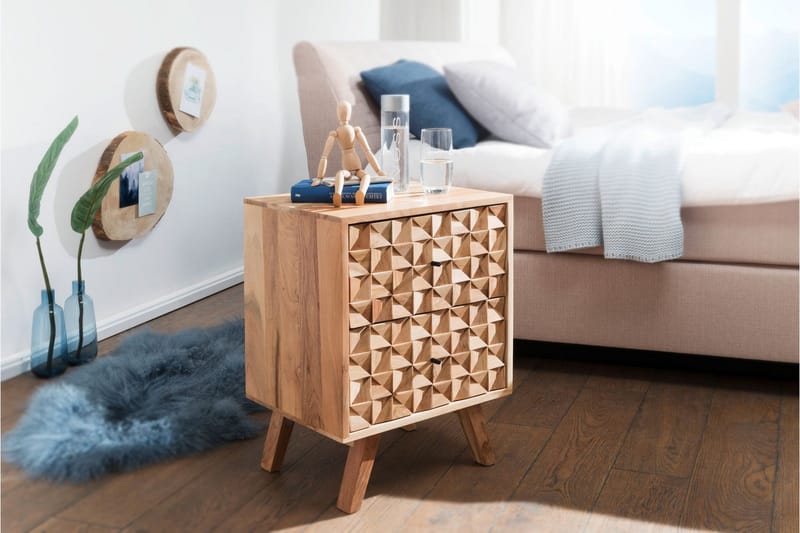Seufert Nattbord 44 cm - Brun - Møbler - Bord - Avlastningsbord & sidobord - Sengebord & nattbord
