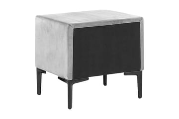 Sezanne Nattbord 44 cm - Fløyel/Grå - Møbler - Bord - Avlastningsbord & sidobord - Sengebord & nattbord