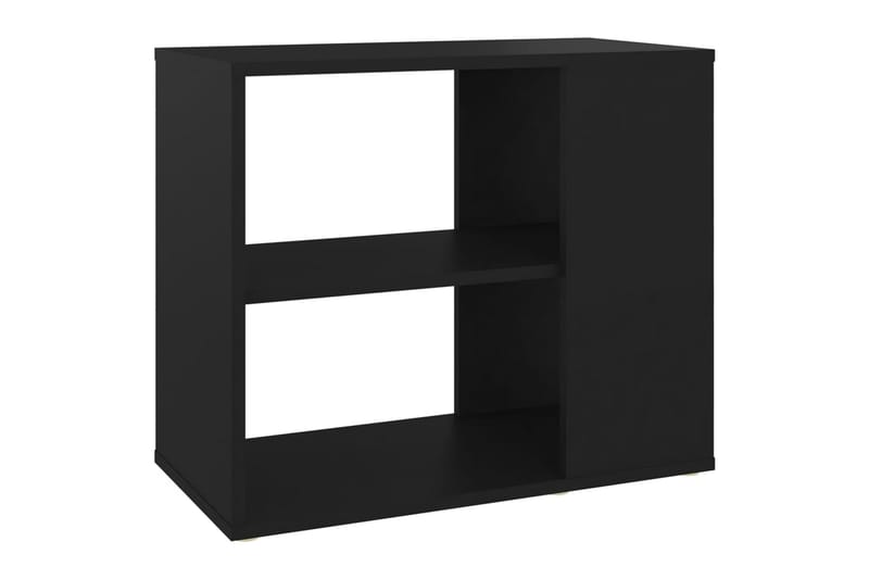 Sideskap svart 60x30x50 cm sponplate - Svart - Sengebord & nattbord