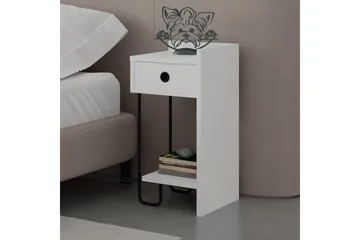 Sirius Nattbord 32x30 cm Hvit - Hanah Home - Møbler - Bord - Avlastningsbord & sidobord - Sengebord & nattbord