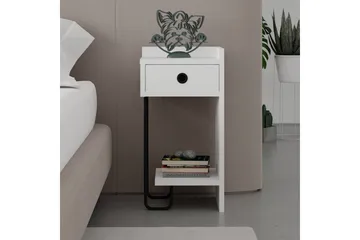 Sirius Nattbord 32x30 cm Hvit - Hanah Home - Møbler - Bord - Avlastningsbord & sidobord - Sengebord & nattbord