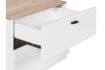 Sofabord hvit/lys trefarge EDISON - Hvit - Møbler - Bord - Avlastningsbord & sidobord - Sengebord & nattbord