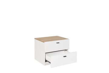 Sofabord hvit/lys trefarge EDISON - Hvit - Møbler - Bord - Avlastningsbord & sidobord - Sengebord & nattbord