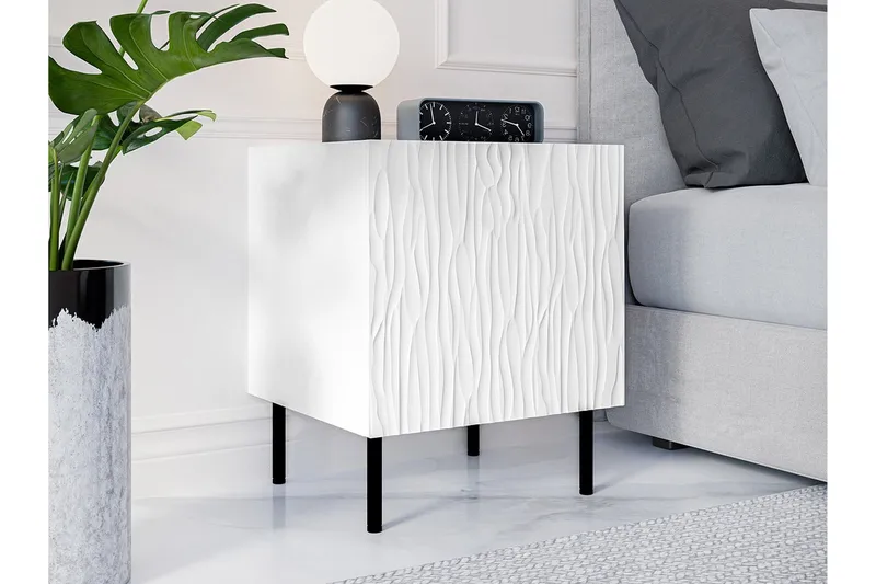 Strontian Sängbord 44 cm Scandinavian Choice White - Møbler - Bord - Avlastningsbord & sidobord - Sengebord & nattbord