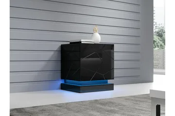 Strontian Sängbord 46 cm Scandinavian Choice Black - Møbler - Bord - Avlastningsbord & sidobord - Sengebord & nattbord