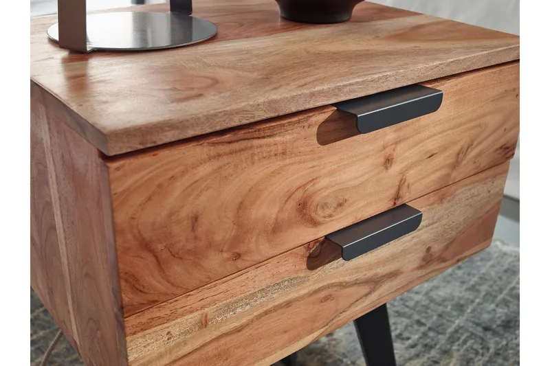 Willowdale Nattbord 47 cm - Brun/Svart - Møbler - Bord - Avlastningsbord & sidobord - Sengebord & nattbord