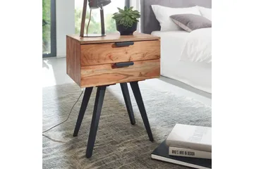 Willowdale Nattbord 47 cm - Brun/Svart - Møbler - Bord - Avlastningsbord & sidobord - Sengebord & nattbord