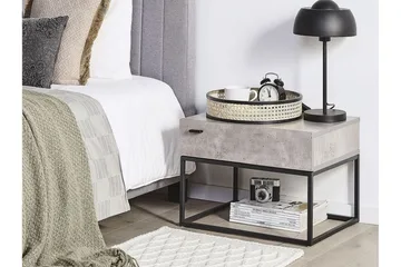 Zygmont Sofabord 55 cm - Grå - Møbler - Bord - Avlastningsbord & sidobord - Sengebord & nattbord