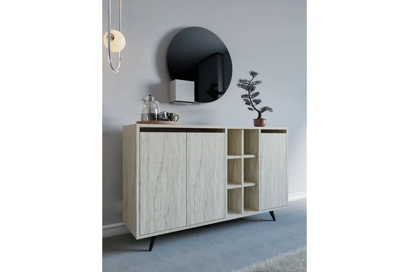 Seria Konsollbord 140 cm - Beige - Møbler - Bord - Avlastningsbord & sidobord - Konsollbord & gangbord