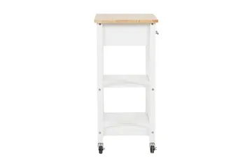Serveringsbord Hiuma 58 cm - Hvit - Møbler - Bord - Serveringsvogn & serveringsbord - Kjøkkenvogn