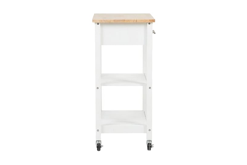 Serveringsbord Hiuma 58 cm - Hvit - Møbler - Bord - Serveringsvogn & serveringsbord - Kjøkkenvogn