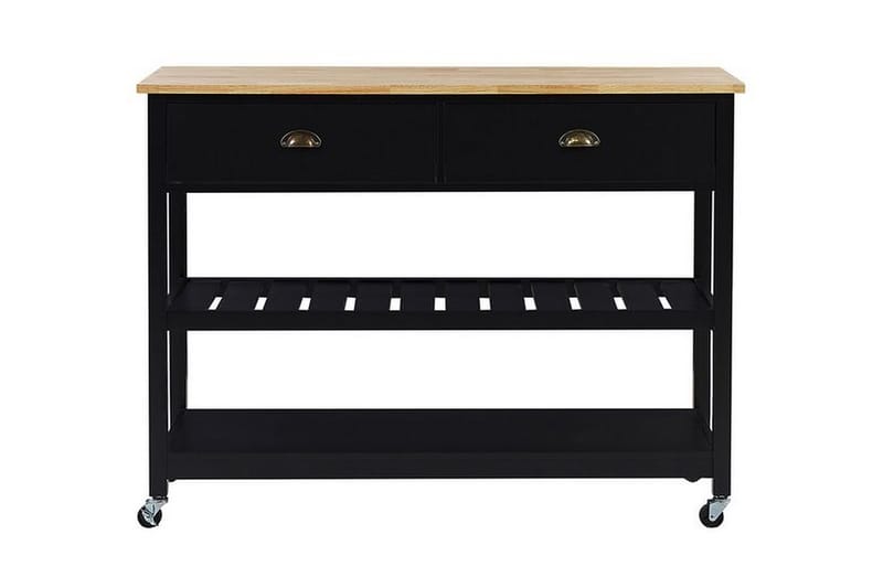 Serveringsbord Pulcifer 120 cm - Svart - Lampebord & sidebord - Brettbord og småbord