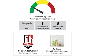 AtHena Settbord Svart/Marmormønster - Novogratz - Møbler - Bord - Avlastningsbord & sidobord - Settbord