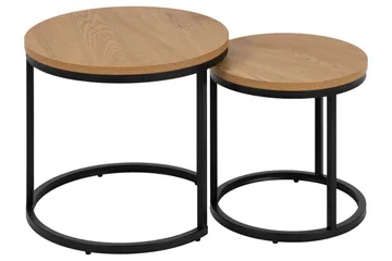 Belgrat Satsbord Rund - Natur - Møbler - Bord - Avlastningsbord & sidobord - Settbord