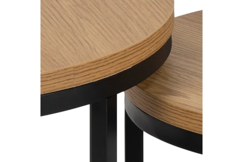 Belgrat Satsbord Rund - Natur - Møbler - Bord - Avlastningsbord & sidobord - Settbord