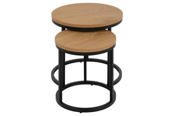 Belgrat Satsbord Rund - Natur - Møbler - Bord - Avlastningsbord & sidobord - Settbord